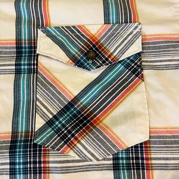 Wrangler Plaid Long Sleeve Button Down Shirt | Men's 2XL - Picture 3 of 7